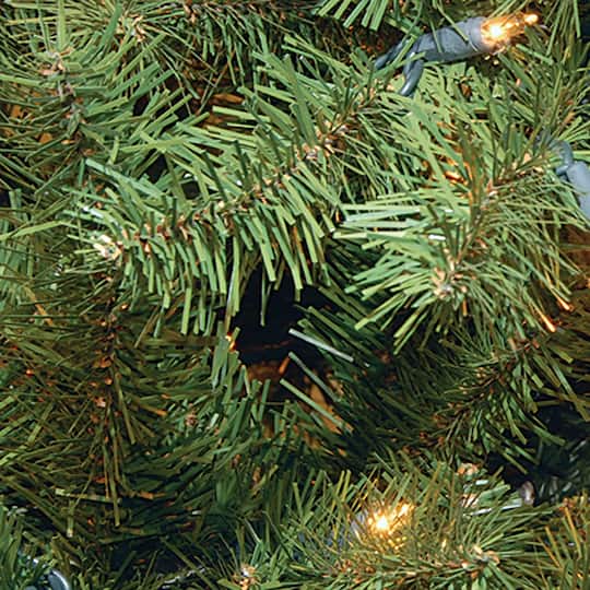 10 ft. Pre-lit North Valley Spruce Pencil Artificial Christmas Tree, Clear Lights
